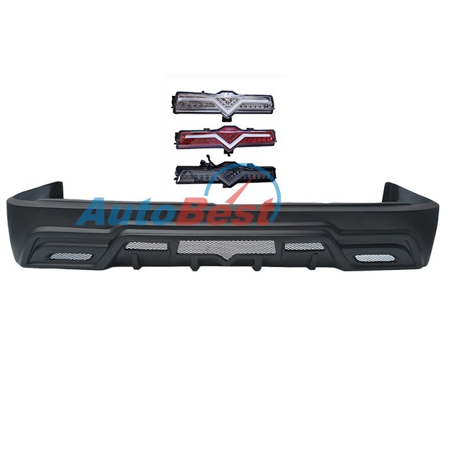 KDH200 HIACE ROWEN TYPE REAR BUFFER LIP BODY KITS for TOYOTA HIACE 2014UP VAN BUS KDH200 HI ROOF LOW ROOF